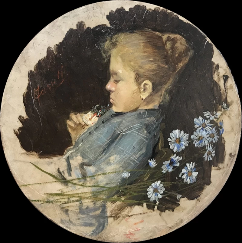 Ritratto di bambina con margherite - Livorno